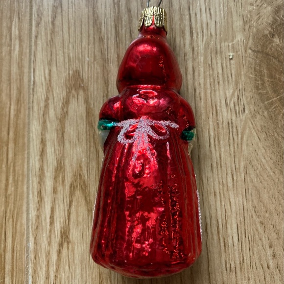 ANTIQUE🎄 Mrs Claus. Beautiful Glass Mrs Claus Christmas Tree Ornament. EUC - Picture 2 of 9